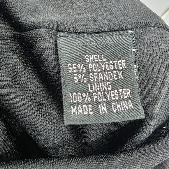 Adrianna Papell Womens Black Pleated Sheath Dress Size 4 - Picture 4 of 13